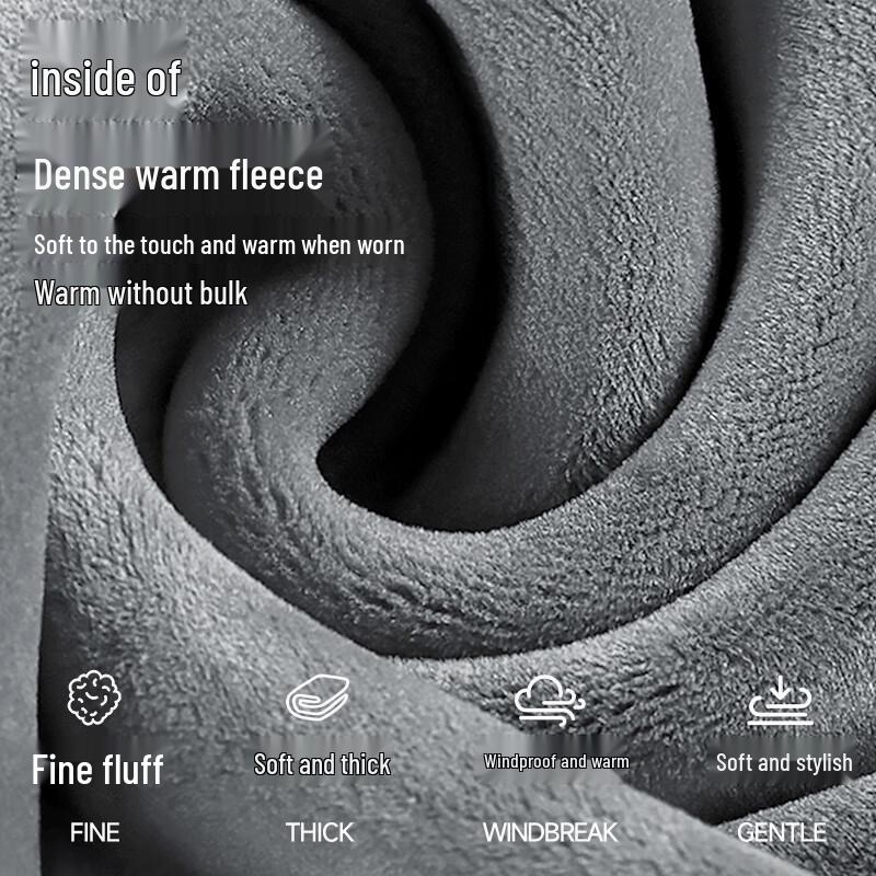 JEEP SPIRIT Men's Fleece Lined Stand Collar Half-Zip Sweatshirt