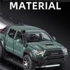 1/32 Toyota Tacoma Alloy Pickup Car Model Diecasts Metal Off-Road Vehicles Car Model High Simulation Sound and Light Childrens Toy Gift