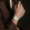 TITONI plum blossom slim series quartz movement 30 meters waterproof steel case stainless steel gold-plated stainless steel strap TQ52917SY-375
