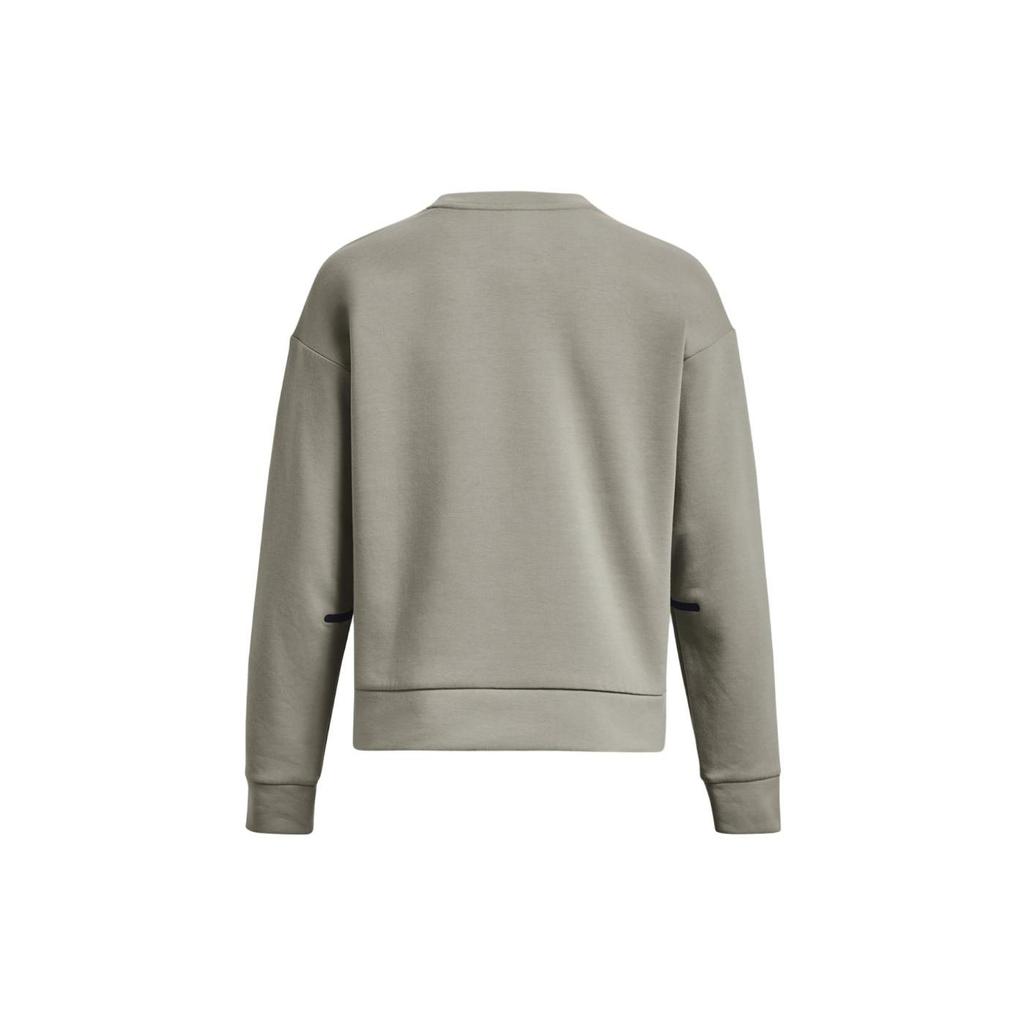 Under Armour Однотонный свитер с круглым вырезом и длинными рукавами, женская толстовка, зеленый цвет 1379835-504