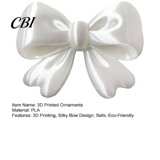 Shiny Bow Keychain Decor 3D Printed Silky Keychain, Satin Ribbon Bag Charm Pendant, Cute Glossy Personalized Backpack Accessory for Purse Zipper,
