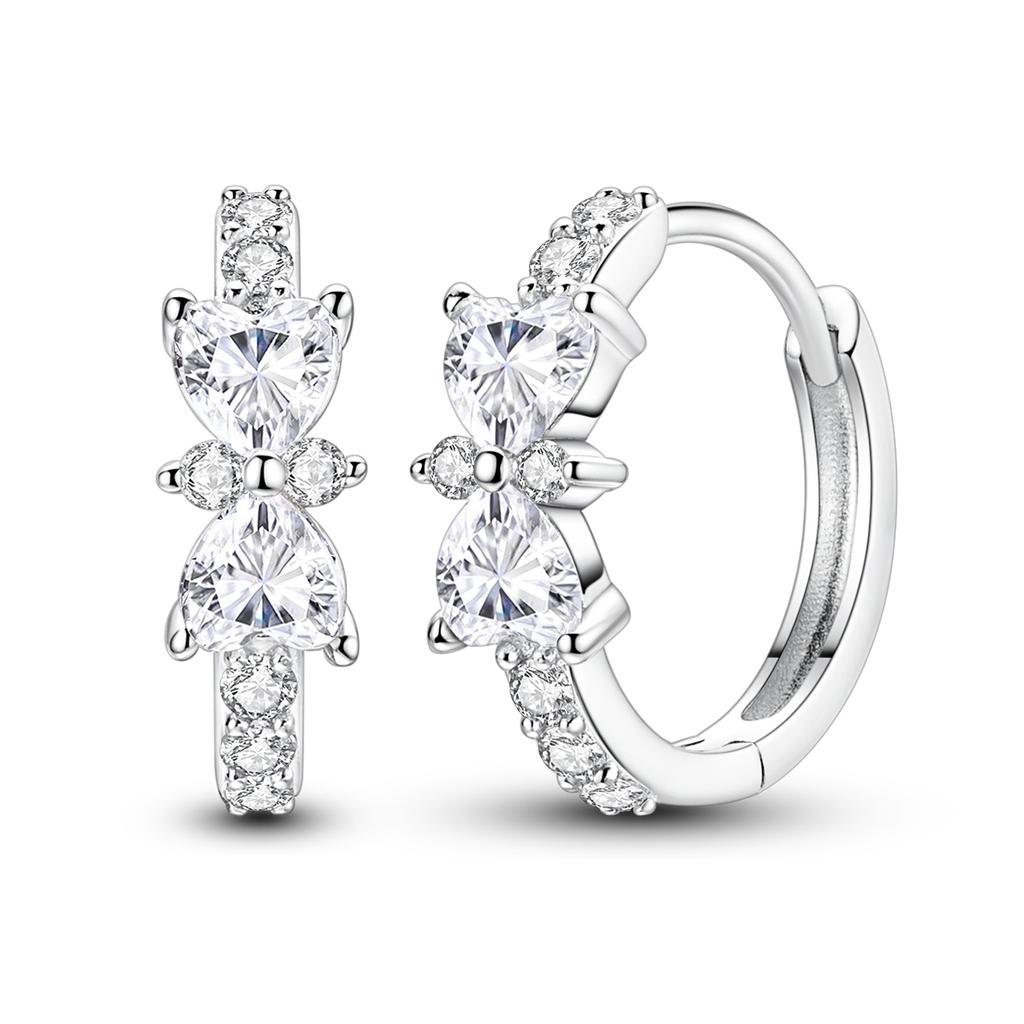 925 Silver Bow Drop Earring For Woman Pendientes Earring Fine Jewelry