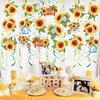 18Pcs Sunflower Hanging Swirls Decorations Sunflower Foil Swirls Ceiling Wall Decor for