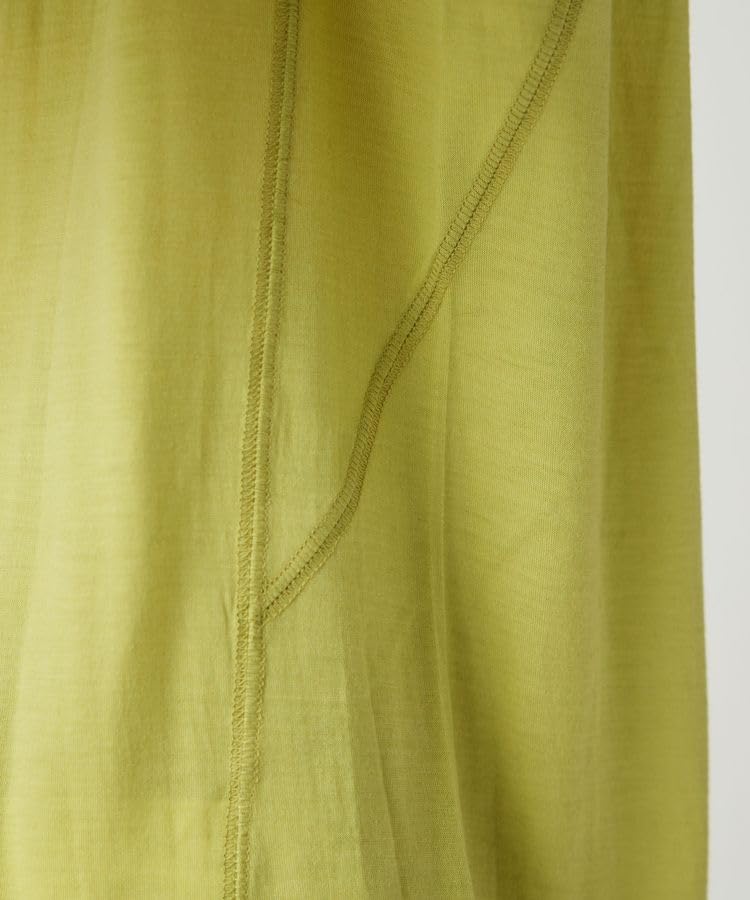 Snow Peak Merino Wool Long Sleeve Light Size Cut and and T-Shirt SW-25AU015, Green, M, Sewn, Men's Women's