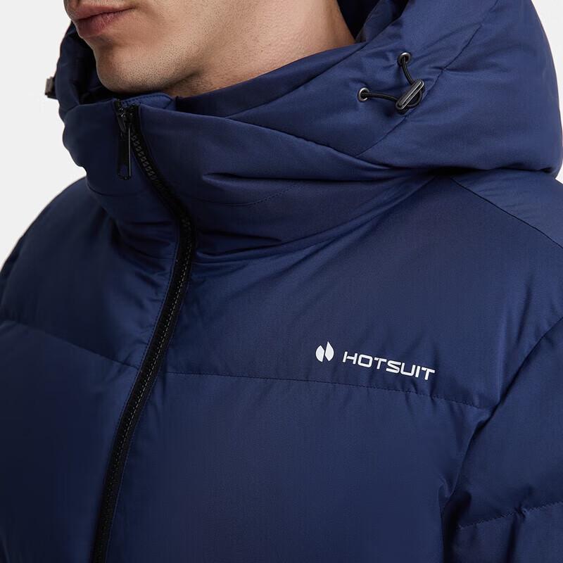 Мужская длинная пуховая куртка с капюшоном HOTSUIT