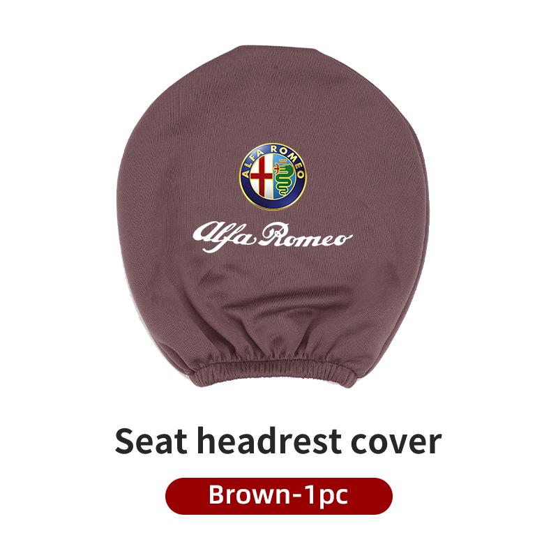 BBDK7 For Alfa Romeo Car Seat Headrest Cover Anti-Dirty Elastic Auto Interior Products For Alfa Romeo Giulietta 159 147 156 166 Mito G