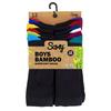 Soxy Childrens/Kids Contrast Detail Bamboo Breathable Socks (Pack of 12)
