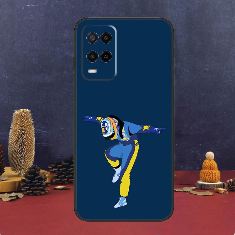 Чехол F1 Racing Fernando Alonso 14 для OPPO A54 A74 A94 A98 A78 A79 A16 A76 A96 A5 A9 A17 A77 A15 A52 A72 A53 A57S