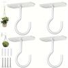 2.5 Inch Hanging Plant Ceiling Hook, Wall-mounted Clothes Hanger Plant Hook, Plant Wall Hook,  Wind Chime, Indoor and Outdoor Decoration Hook