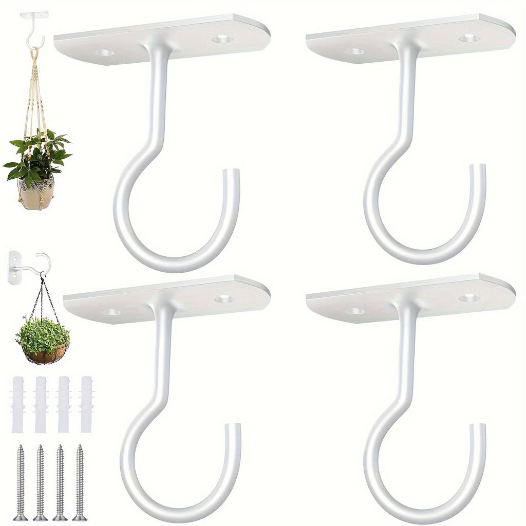 2.5 Inch Hanging Plant Ceiling Hook, Wall-mounted Clothes Hanger Plant Hook, Plant Wall Hook, Wind Chime, Indoor and Outdoor Decoration Hook