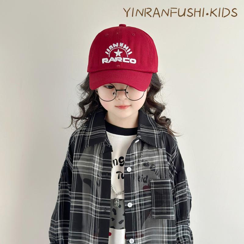 Детские шляпы весенне-осенние тонкие детские шляпы от солнца с вышивкой букв, бейсболки для детского сада, летние бейсболки