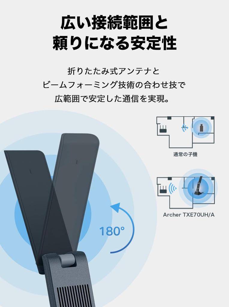WiFi Wireless LAN WiFi 6E 2402 Mbps 2402 Mbps 574 Mbps WPA3 OFDMA Warranty 3 Years Arhcer TP-Link (6 GHz) + (5 GHz) + (2.4 GHz) Tri-band USB3.0