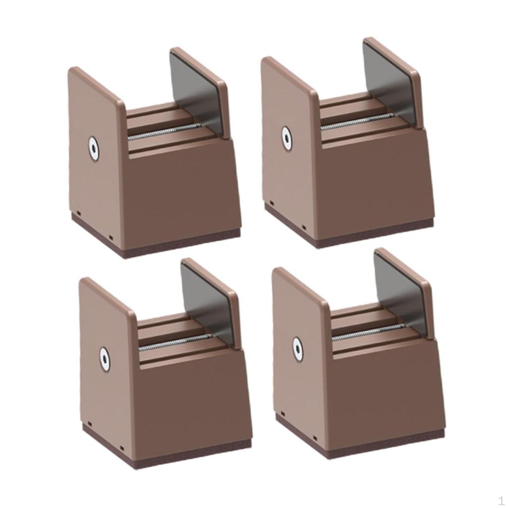 4 Pieces Bed Risers Furniture Lifts Shockproof Anti Slip Chair with