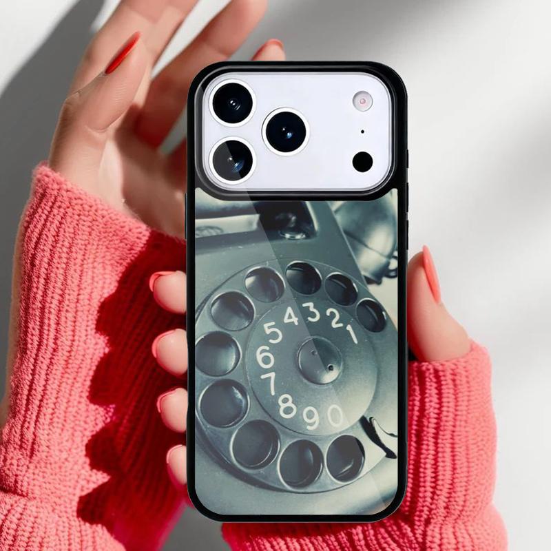 Retro rotary dial telephone Phone Case for iPhone 17 Air 16e 15 14 13 Pro Max Back Cover for 12 11 Pro Coque