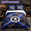 Набор постельного белья Chelsea FC, 3 предмета, мягкая микрофибра, пододеяльник с наволочками для спальни