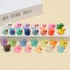 Miniature Colorful Luminous Duck Resin Ornaments for Micro Landscape and Moss Decor