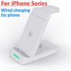 3 в 1 быстрая беспроводная зарядная подставка для iPhone 15 14 13 12 11 X XR 8 Samsung Watch 8 7 6 Airpods Pro зарядная док-станция