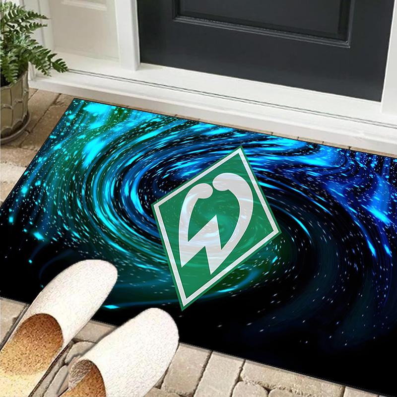 1PC rug Green And White Werder Carpet, Chair Rug,Area Rug for Office Bedroom living rooms bedroom, Doormat decor Christmas fan gifts