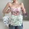 Женский жилет на бретельках, сексуальный топ без рукавов с вышивкой, кружевной спинкой и цветочным узором, топы на бретелях в стиле с подтяжками