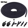 7Pcs/set Front Windscreen Wiper Arm Washer Nozzle Jets 4 Way Ajustable Check Valve Tube Pipe Hose 2m T Piece Straight Piece