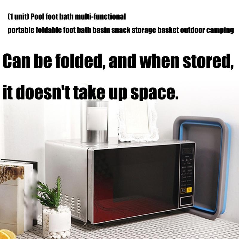 Outdoor Camp Basins Portable Foldable Foot Basin Convenient Foot Soaking Bath for Travel Camping Home Use Enduring