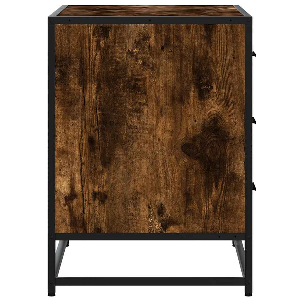 Vidaxl Komoda, Przydymiony Dąb, 70X41X56 Cm, Materiał Drewnopochodny
