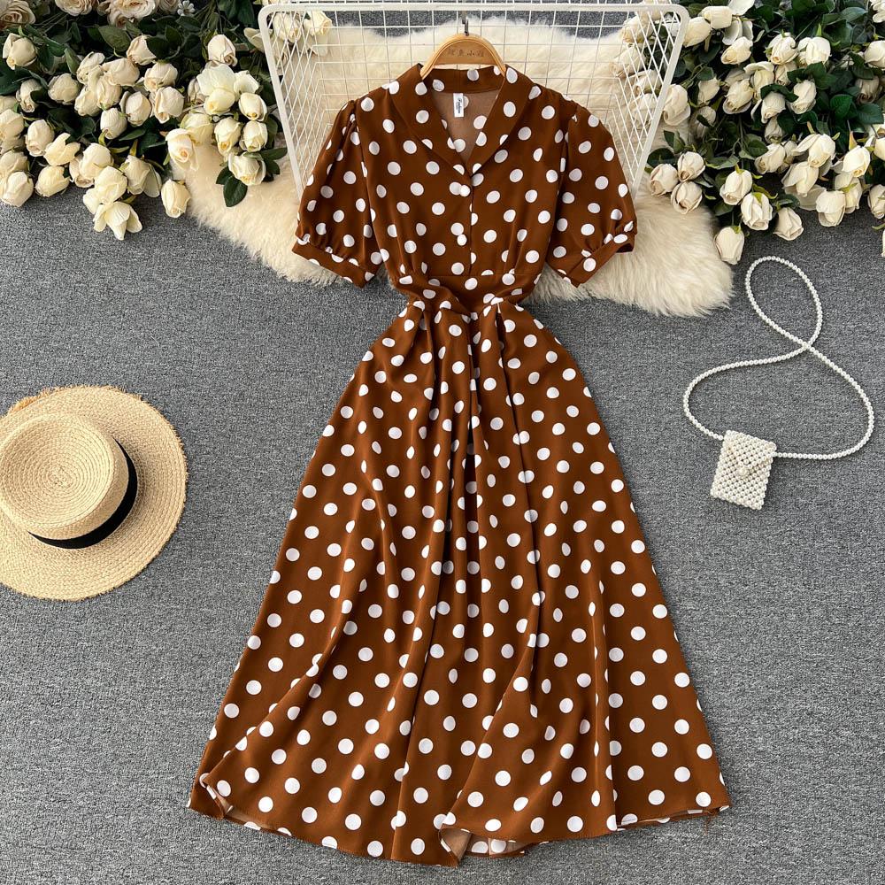 RUGOD Маленькое шифоновое платье Fresh Mori Super Fairy, темпераментное платье с V-образным вырезом, среднее и длинное платье феи Platycodon, платье для французского чая-брейка