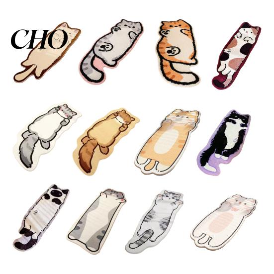 Cozy Bedroom Rug Cute Cat Bath Rug, Irregular Animal Shaped Floor Mat, Soft Absorbent Decorative Non Slip Area Carpet for Tub, Shower, Bedroom, Living