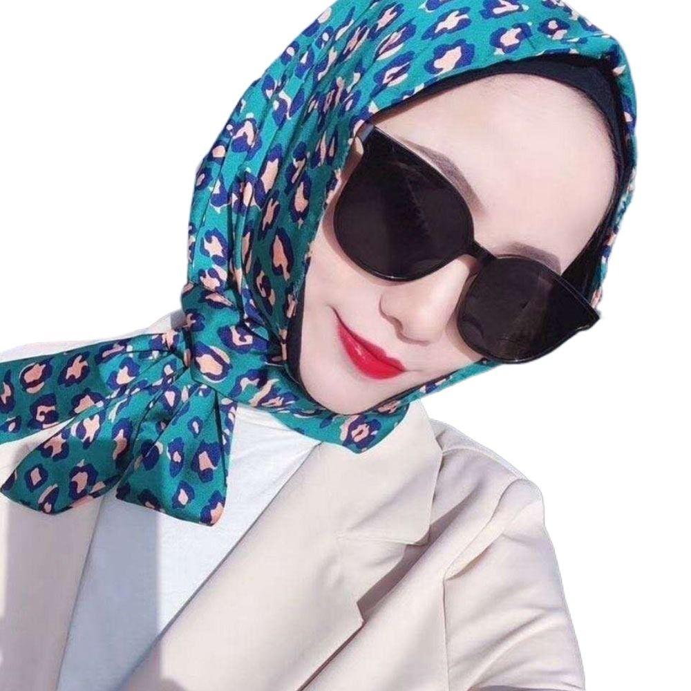 Women Islamic Hat Simulation Silk Muslim Turban Headscarf Baotou Hat Hijab Cap