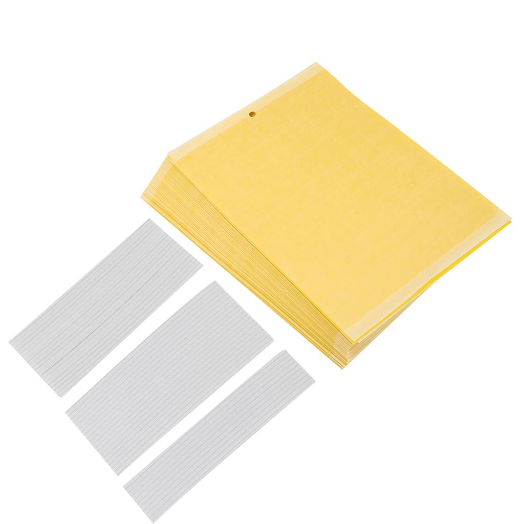 50Pcs Double Sided Mosquito Glue Board Traps Pest Sticky Board Fly Insects Catcher Killer