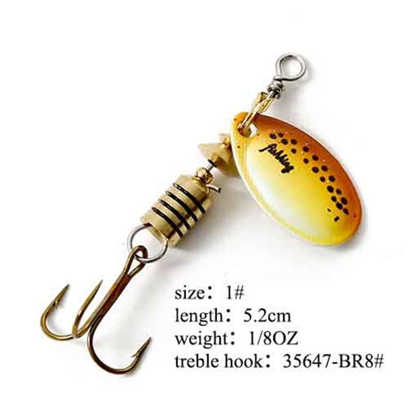 Рыболовная приманка FISH KING Spinner Bait, 1 шт., жесткая приманка для окуня, ложка с тройным крючком, снасти высокого качества