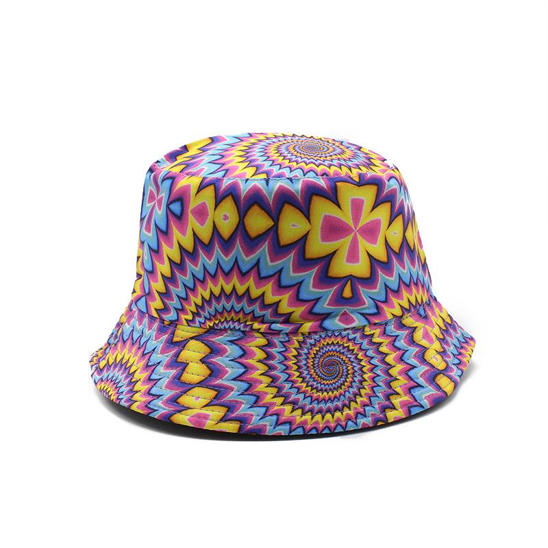 Кепка с tie-dye узором 'Vortex' для мужчин и женщин, уличная, для активного отдыха, повседневная, с козырьком, парная панама