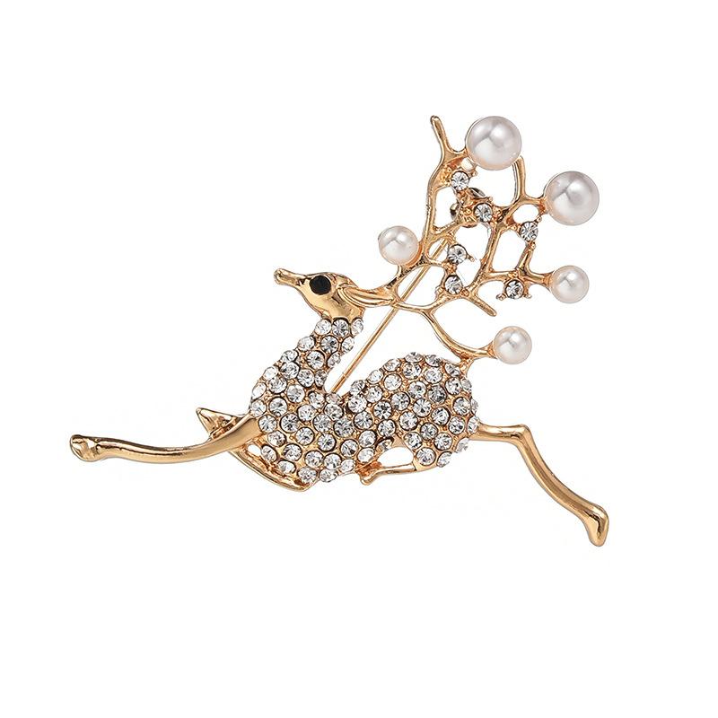 Brooch High-End Sense Niche Light Luxury Suit Bow Rhinestone Corsage High-End Alloy Creative Clothing Accessories