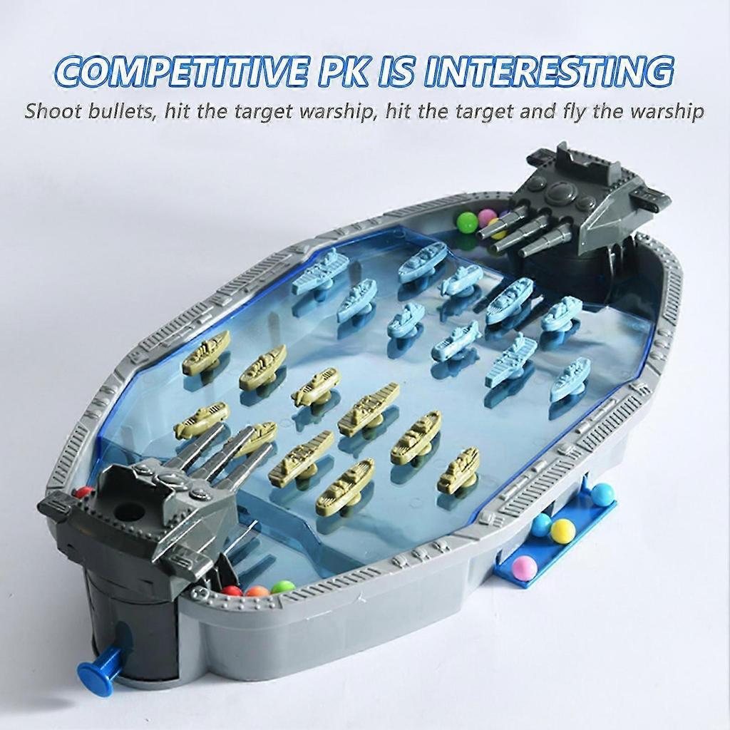 Navy Battleship Boat Shooting Toy Competitive Intriguing Toys for Family Interactive Games