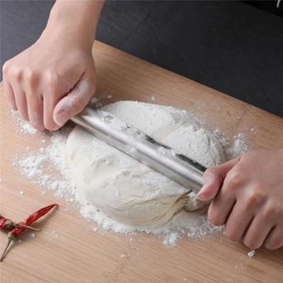1 шт. скалка из нержавеющей стали, кухонная утварь, валик для теста, выпечка пиццы, лапши, печенья, пельменей, антипригарный инструмент для выпечки