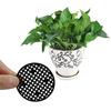 100/200/300Pcs Hole Bonsai Basin Grid Bottom Pad Plastic Round Mesh Grid Mat Flowerpot Gasket