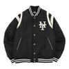 New Era MLB Cooperstown Varsity Size Nylon Neymetco Black Jacket, Black, M, Varsity,