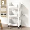 Mobile Bookshelf Multi-Layer Bathroom Shelves With Wheels Kitchen Groceries Organizer Shelf Bedroom Storage Rack Utility Cart