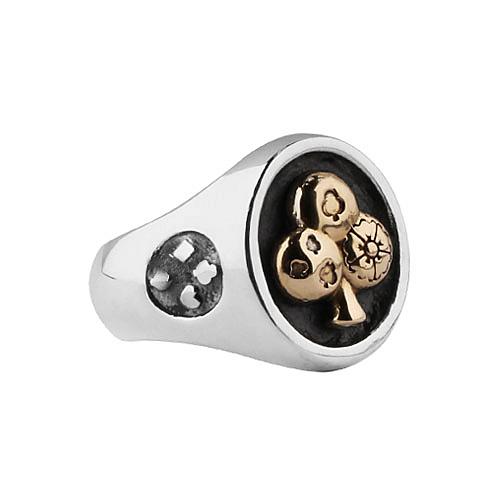 Anonymous Artisan Trump Card Suit Ring - Clubs