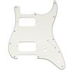 Musiclily Pro 11-Hole ST Stratocaster Pickguard HH with Round Corners, Uncovered, 2 Humbucker Pickups, 2 Potholes, for Fender Squier Strat Electric
