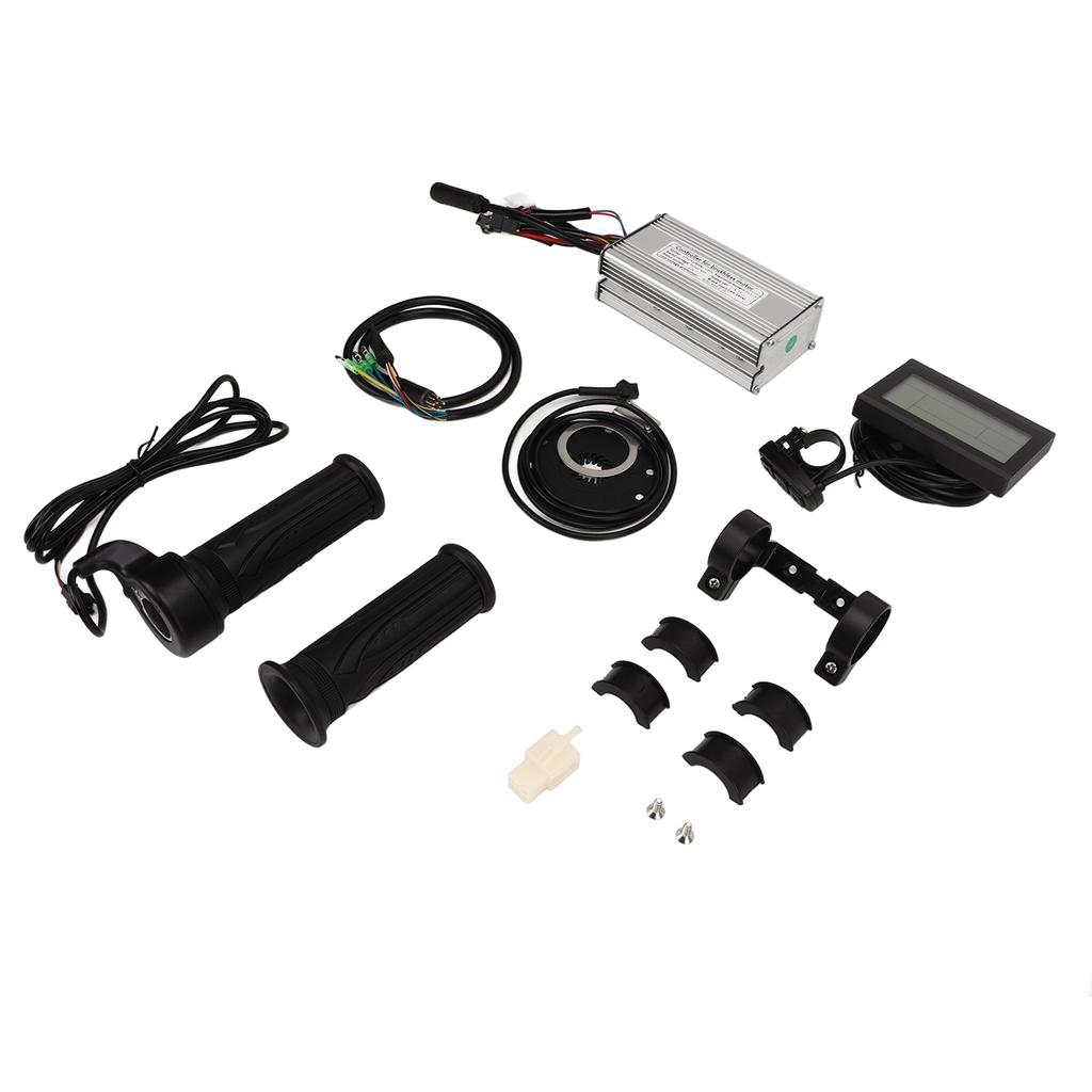 Electric Bike Conversion Kit with 22A Dual Mode Controller LCD3 Panel Throttle Grip for Electric Bicycles Scooters 500W