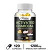 Pslalae - 1200 mg of activated charcoal derived from coconut shell - for digestive health