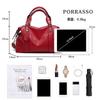 Сумка Mini Boston через плечо через плечо, большая, не потеряет свою дату [PORRASSO] Сумка, женская сумка, сумка, 2-сторонняя, стильная, сумка, сумка, официальная, вместимость,