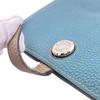 HERMES Serie button Togo Dogon GM Purse Blue Togo Used