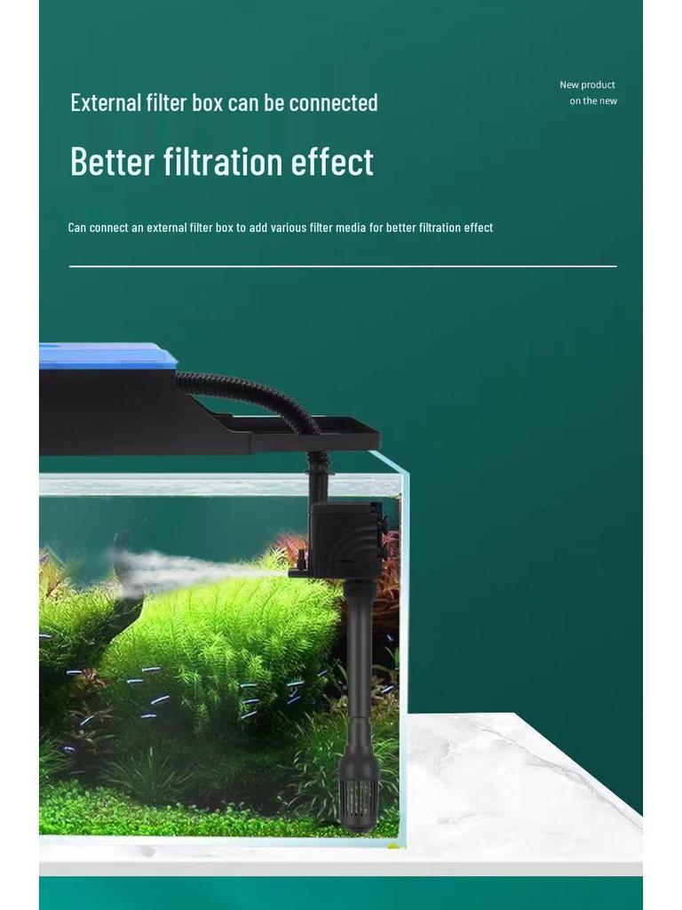 Silent Three-in-One Fish Tank Oxygenating Circulation Filter System