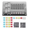 Fuse Block Blade Box Holder 12 Way Waterproof with LED Indicator for Vehicle Boat
