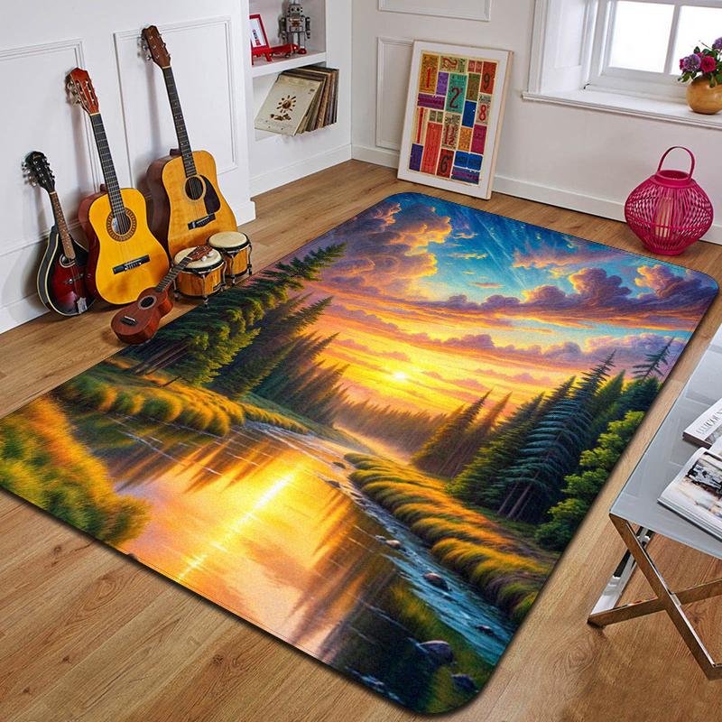 Ковер с принтом C-Clouds Модный коврик для йоги Нескользящий ковер Украшение спальни Уличный ковер Спальня Подарок на день рождения