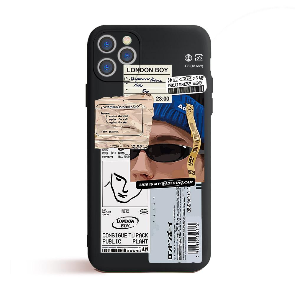 Черный чехол для IPhone XR 6 6S 7 8 Plus X в стиле ретро со штрих-кодом и этикеткой, чехол для IPhone 12 13 Mini 11 Pro XS Max SE 2020, чехол