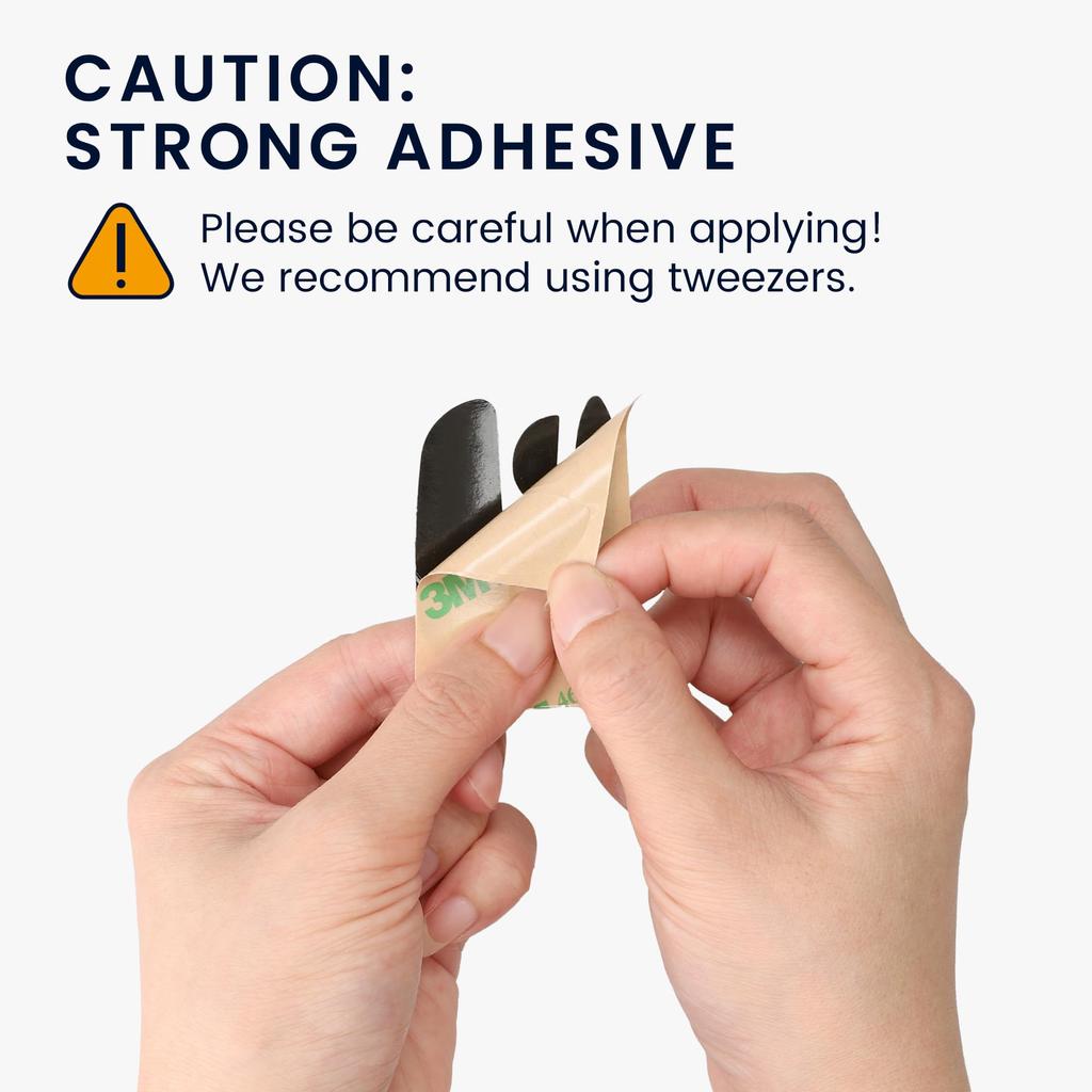 kwmobile Mouse Feet Compatible with SteelSeries Rival 3 Mouse Sole Replacement Sticker Reinforced Slip Black -