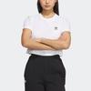 adidas Оригинальный укороченный топ Adiclub с сплошным логотипом женские топы белые IP1794